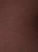 Solid color basic top in cotton, Brown, Packshot image number 2