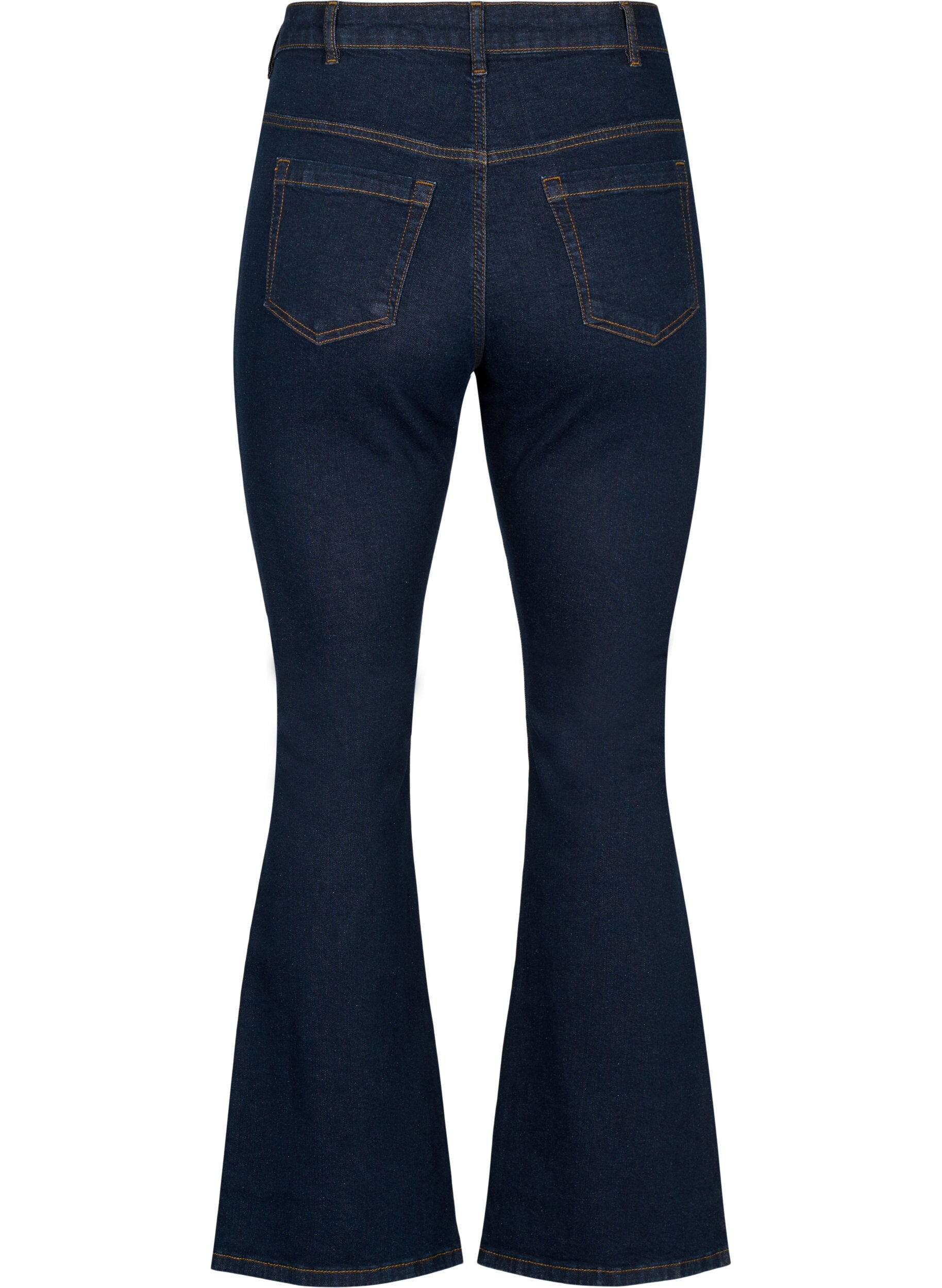 Zizzifashion High-waisted Ellen bootcut jeans, Blue, Packshot image number 1