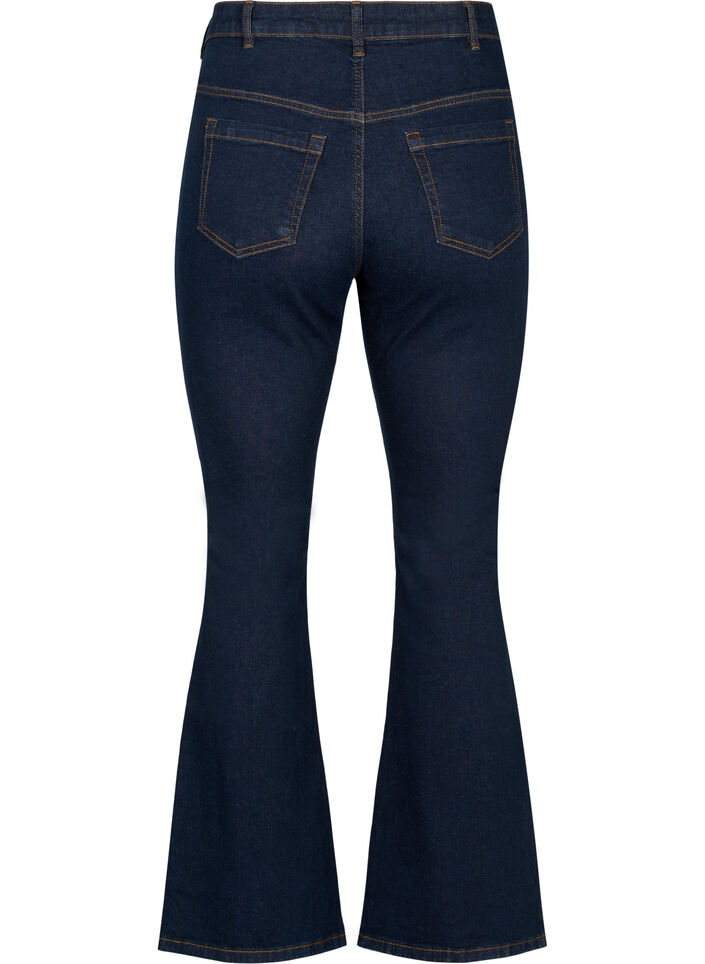 High-waisted Ellen bootcut jeans, Blue, Packshot image number 1