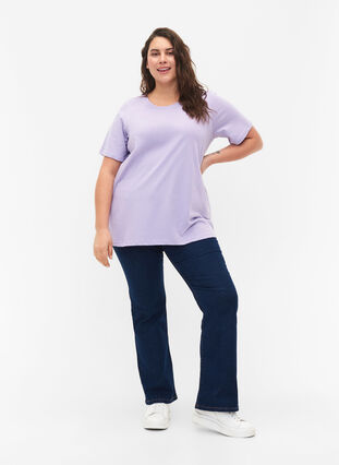 FLASH - T-shirt with round neck, Lavender, Model image number 2