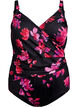Swimsuit with draping and wrap effect, Black, Packshot image number 0
