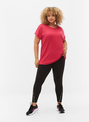 Short-sleeved training t-shirt, Jazzy, Model image number 2