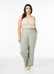 Loose trousers in linen and viscose, Green, Model image number 0