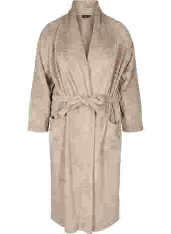 Long dressing gown with pockets