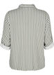 FLASH - Striped shirt with rolled-up sleeves, Green, Packshot image number 1