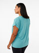 Solid-coloured workout T-shirt, Green, Model image number 2