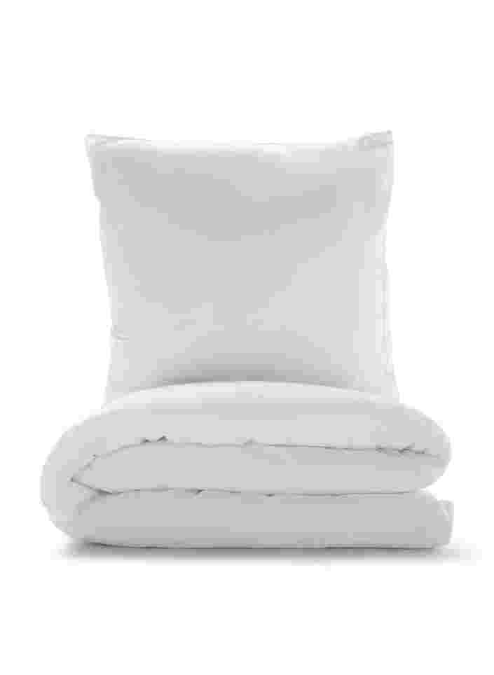 Plain cotton bed linen, White Alyssum, Packshot