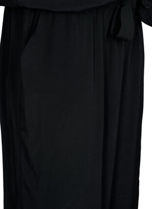 Sleeveless jumpsuit in viscose, Black, Packshot image number 3