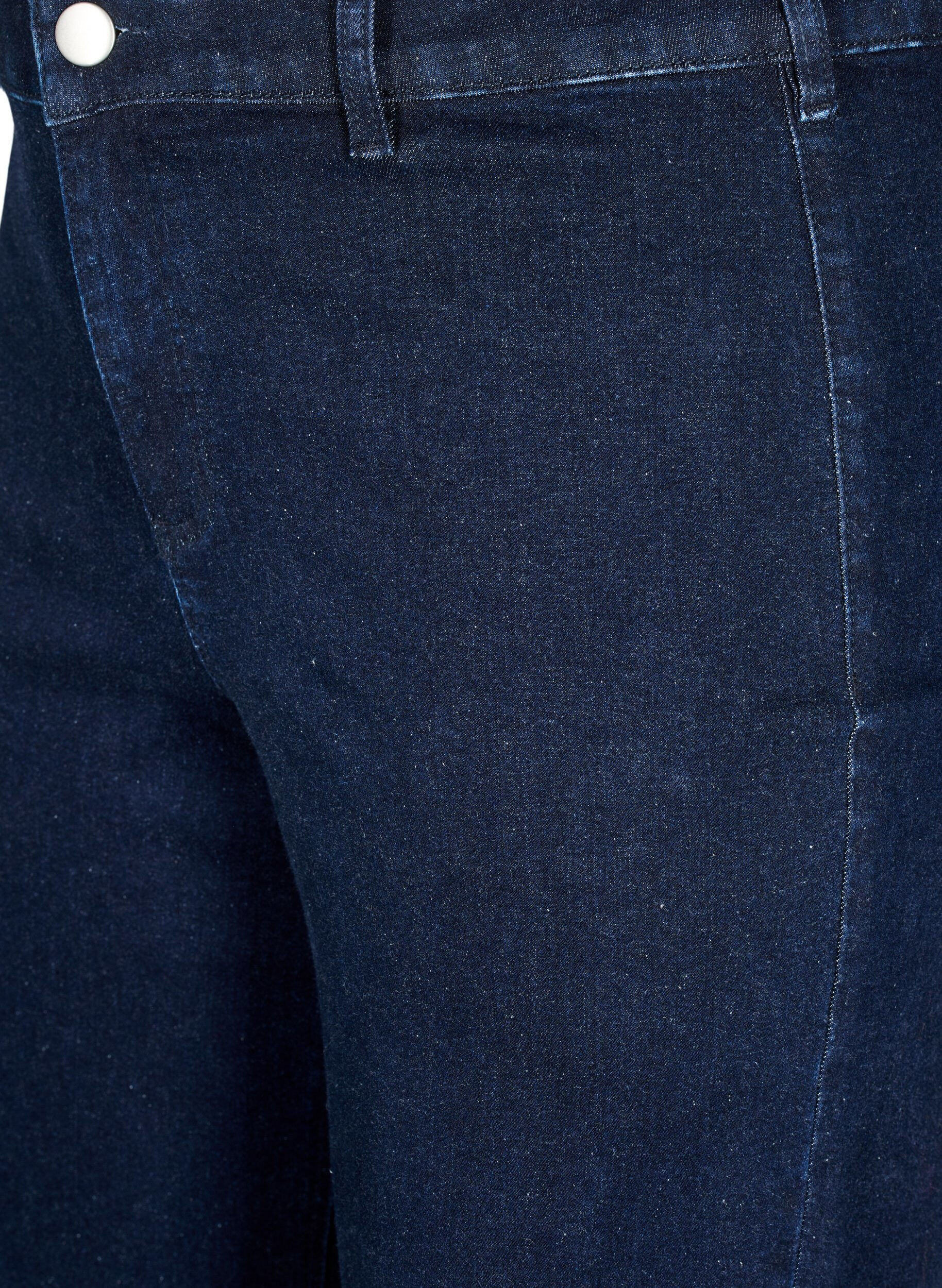 ZizzifashionHigh-waisted jeans with wide legs, Blue, Packshot image number 2