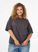 Jersey blouse with 1/2 raglan sleeves, Dark Grey, Model image number 0