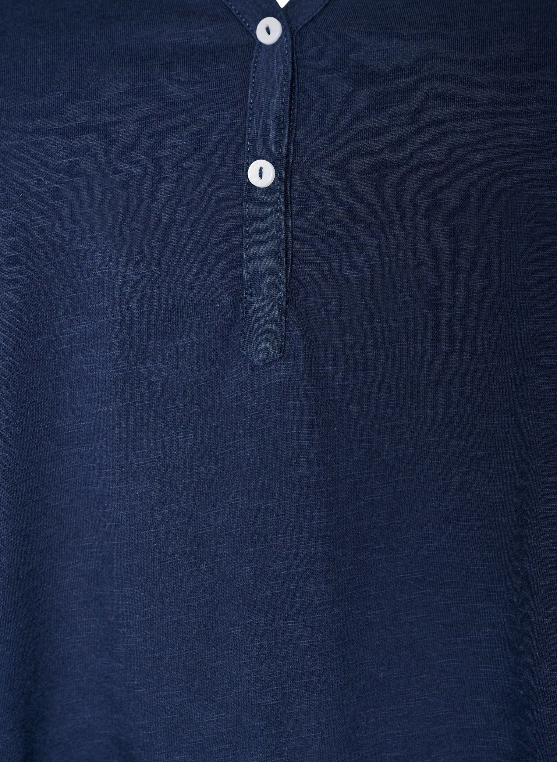 ZizzifashionT-shirt with button detail, Blue, Packshot image number 2