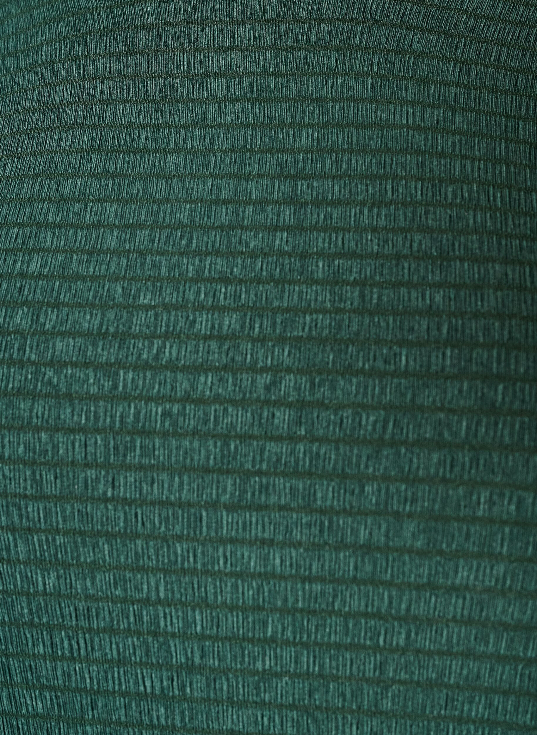 ZizzifashionTextured blouse with wavy edges, Green, Packshot image number 2
