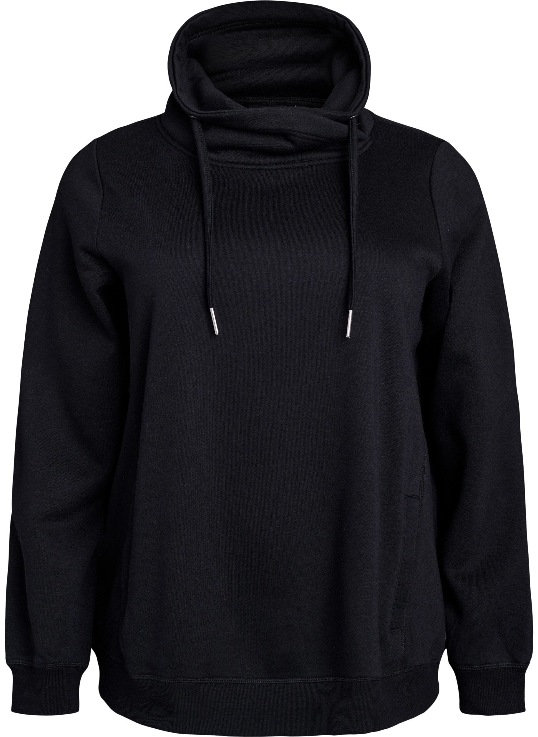 FLASH - Sweatshirt with high collar and pockets