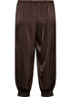 Satin balloon trousers with rhinestones, Brown, Packshot image number 1