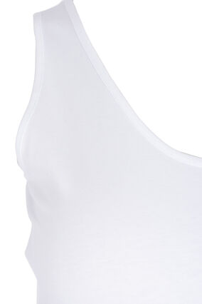 Vest top with lace trim, Bright White, Packshot image number 2