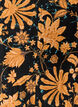 Floral cotton blouse with tie-fastening, Orange, Packshot image number 2