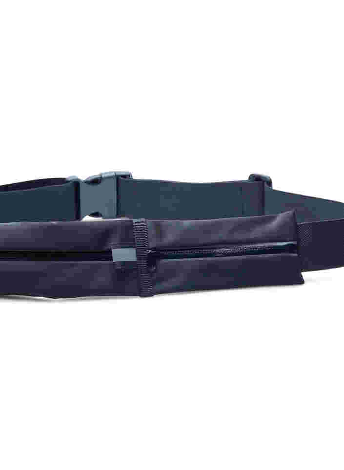 Running belt with pockets, Black w. Reflex, Packshot image number 2