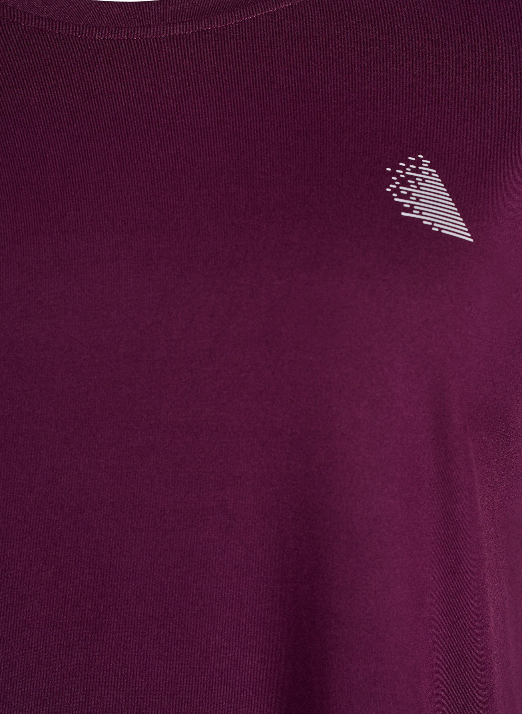 Zizzifashion Solid-coloured training T-shirt, Purple, Packshot image number 2