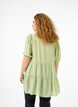 A-line viscose tunic with lace-up detail, Green, Model image number 2