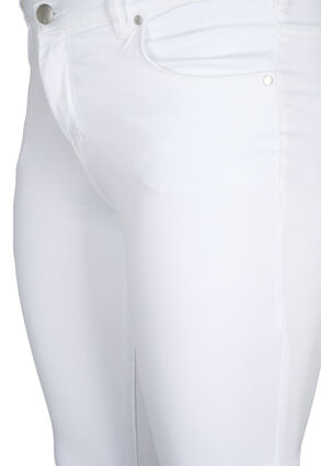 Slim fit Emily jeans with normal waist, White, Packshot image number 2