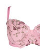 Balconette bra with embroidered flowers, Rose, Packshot image number 2