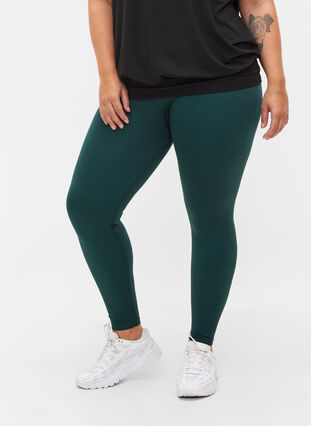 Workout leggings with ribbed structure, Pine Grove, Model image number 2