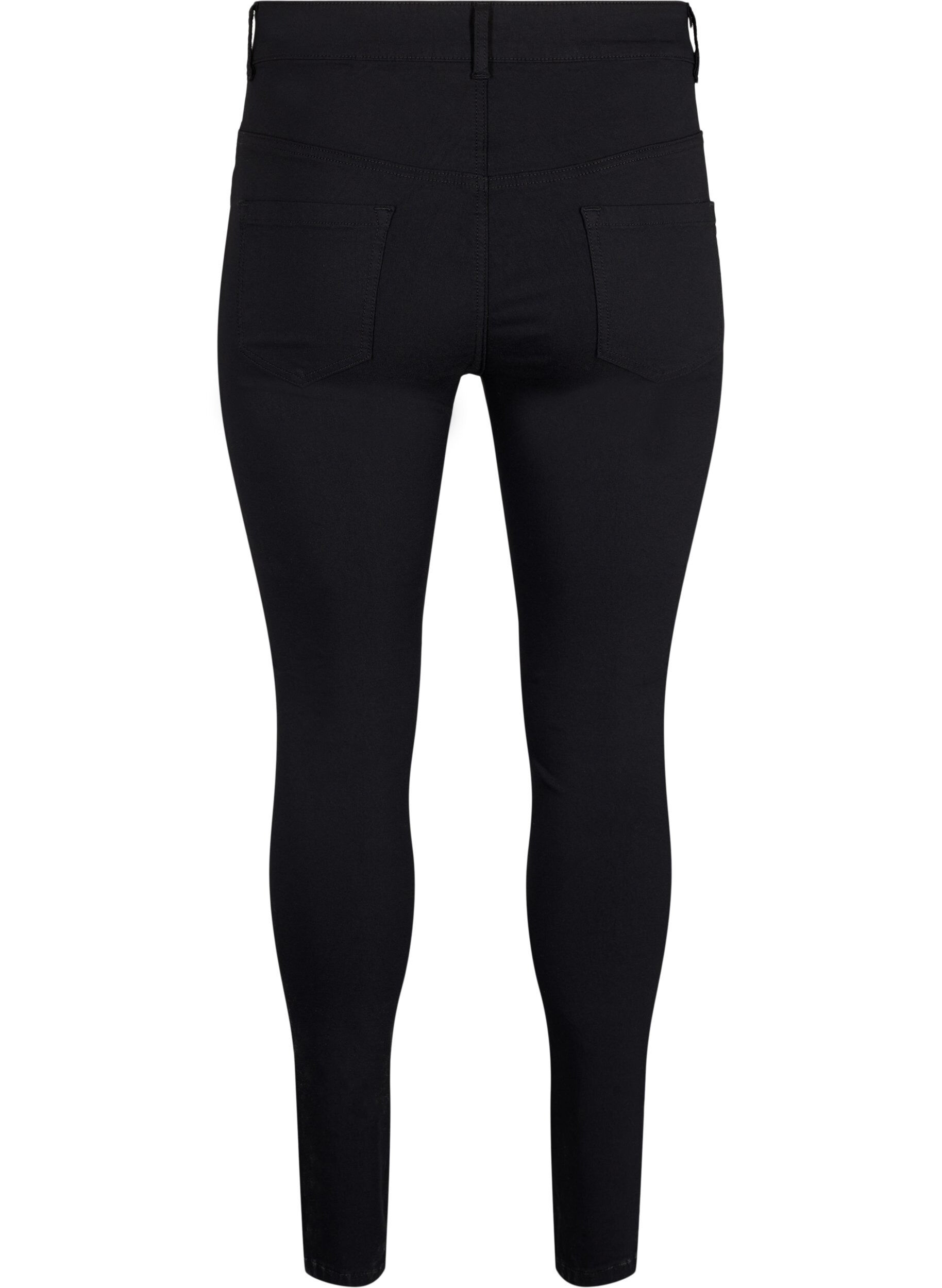 ZizzifashionSlim fit trousers with pockets, Black, Packshot image number 1