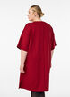 T-shirt dress in jersey with side slits, Red, Model image number 2