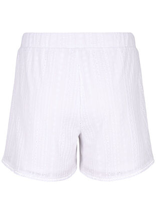 Shorts with a textured pattern, Bright White, Packshot image number 1