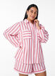 Loose shirt with stripes and long sleeves, Pink, Model image number 0