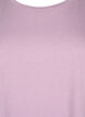 Short sleeved cotton blend t-shirt, Purple, Packshot image number 2