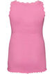 Top with lace trim, Pink, Packshot image number 1