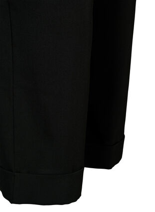 High-waisted pants with fold-up, Black, Packshot image number 3