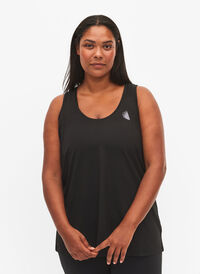 Workout top with racer back, Black, Model