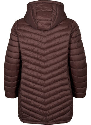 Lightweight jacket with pockets and detachable hood, Black Coffee, Packshot image number 1