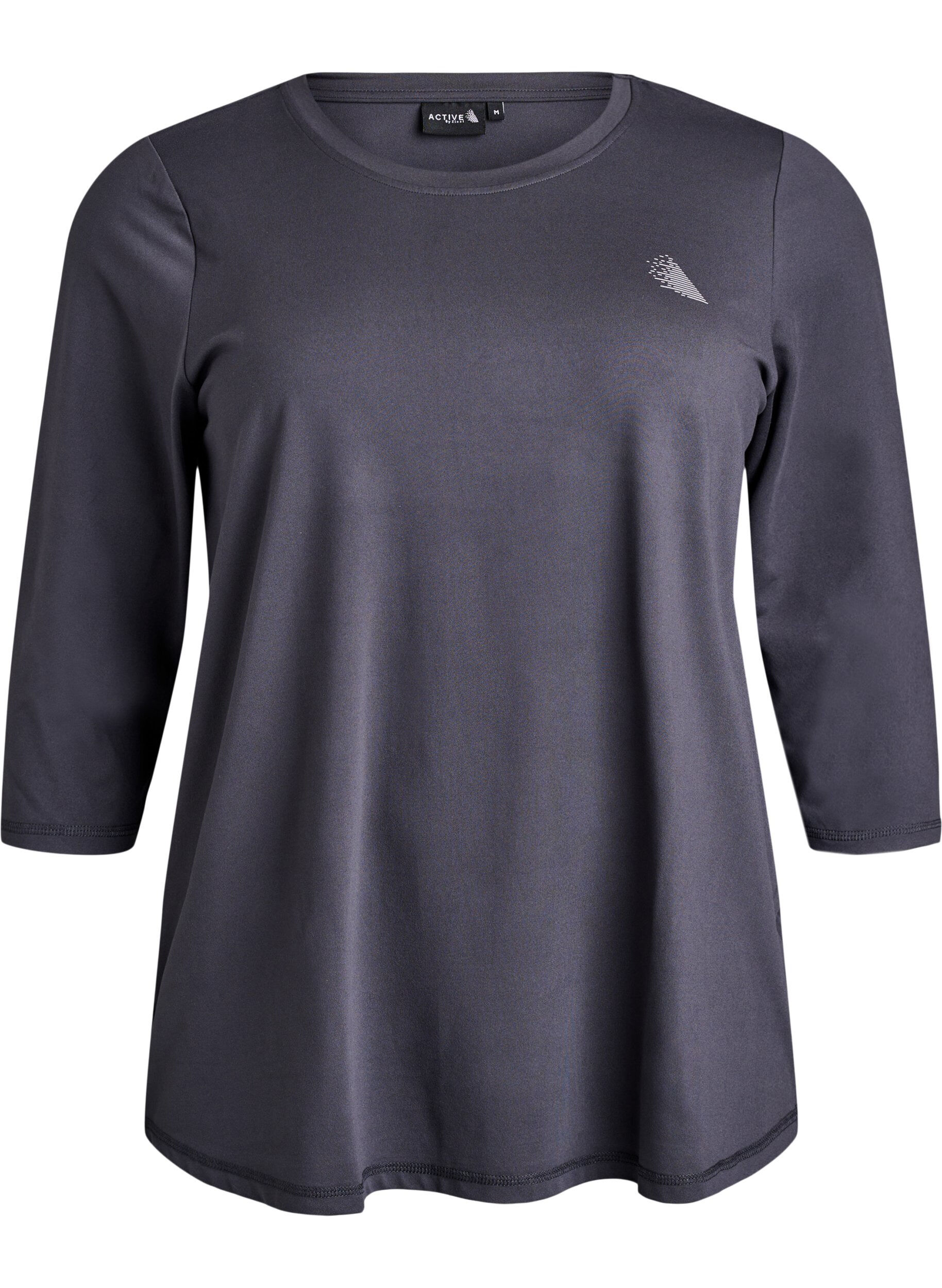 Workout top with 3/4 sleeves