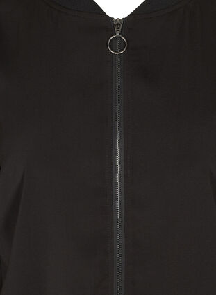 Bomber jacket with zipper, Black, Packshot image number 2