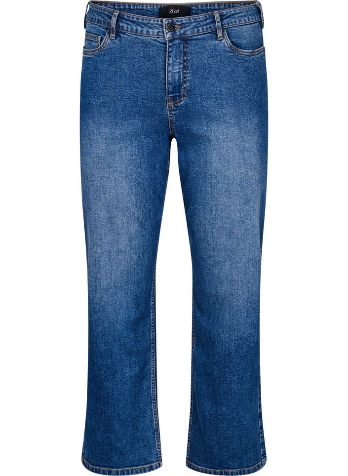 High-waisted Gemma jeans with a regular fit, Blue, Packshot image number 0