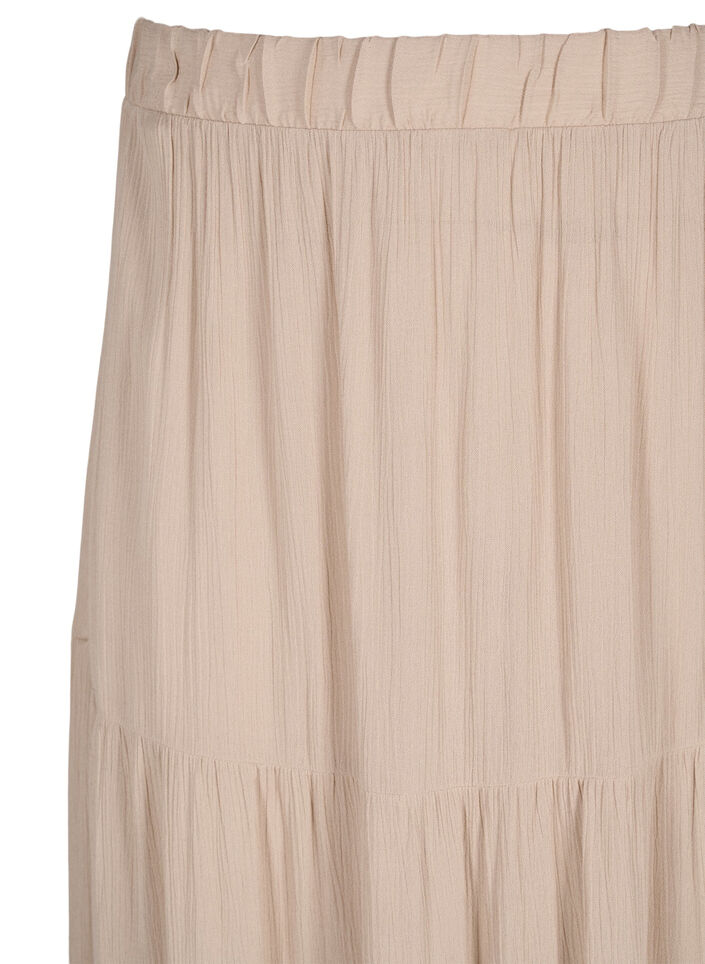 Long skirt with elasticated waist, Beige, Packshot image number 2