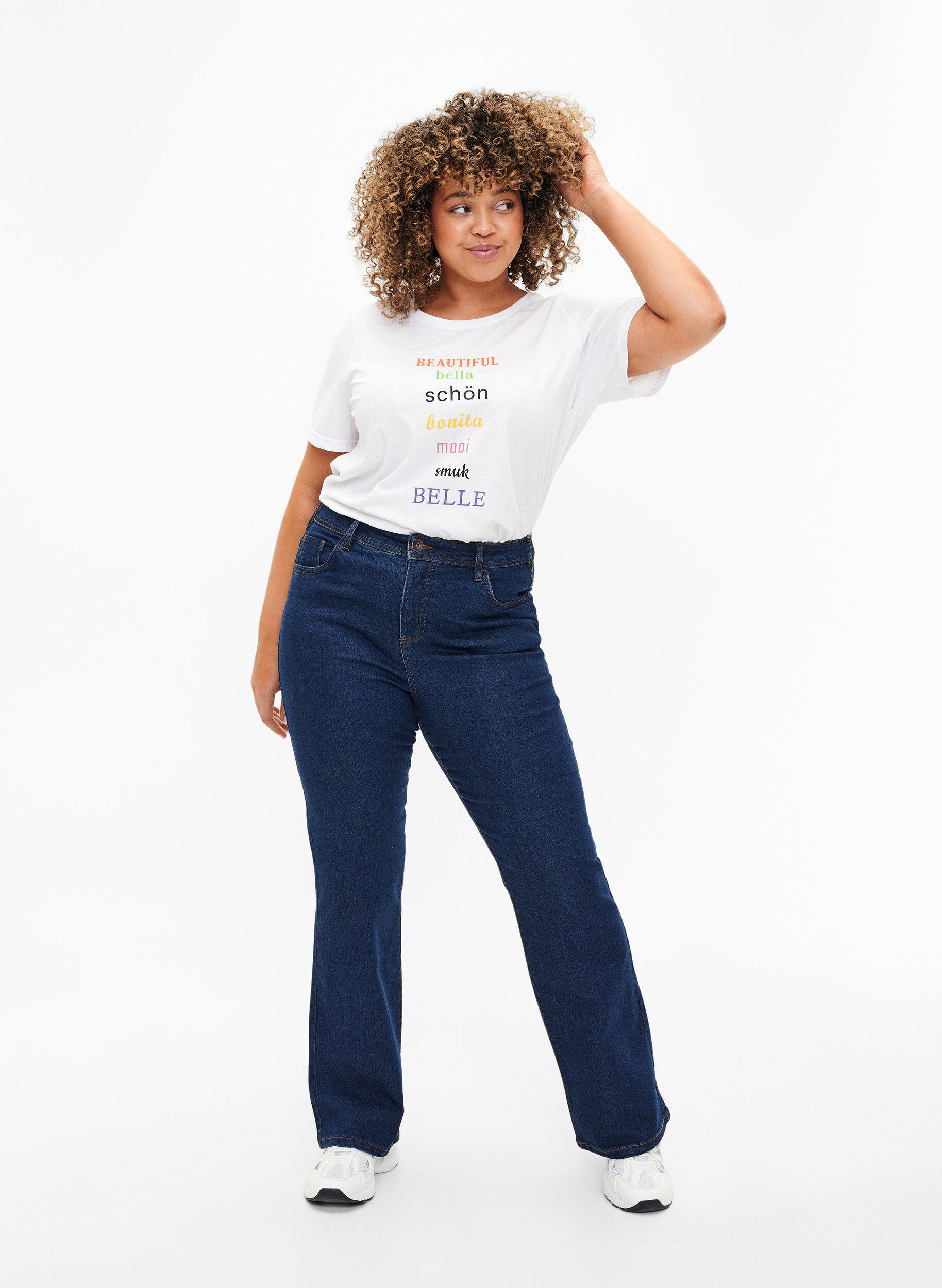 Zizzifashion FLASH - T-shirt with motif, Bright White, Model image number 2