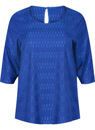 Patterned top with 3/4 sleeves, Surf the web, Packshot image number 0