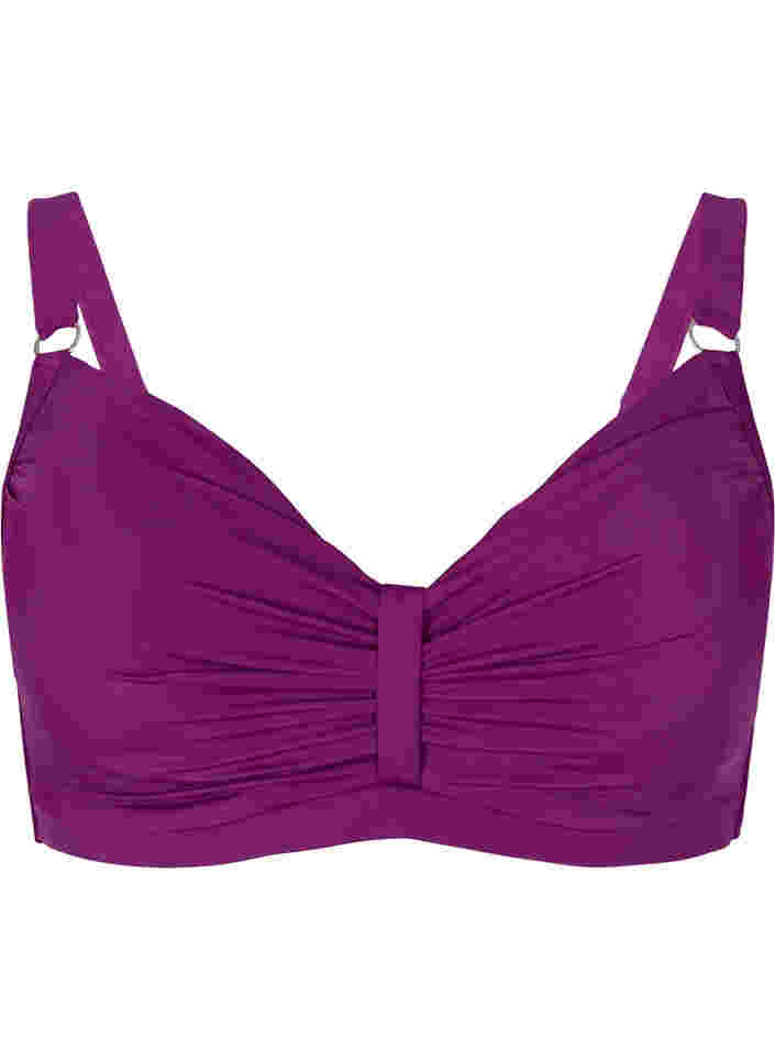 Bikini top with underwire, Dark Purple, Packshot image number 0