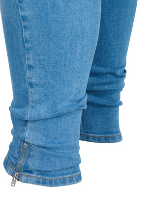 Super slim Amy jeans with zip, Light blue, Packshot image number 3