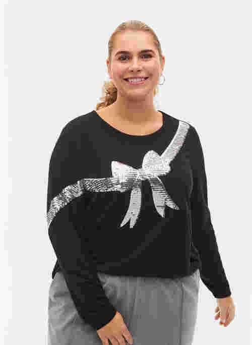 Christmas jumper with sequins