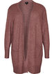 Ribbed Knit Cardigan with Pockets, Red, Packshot image number 0