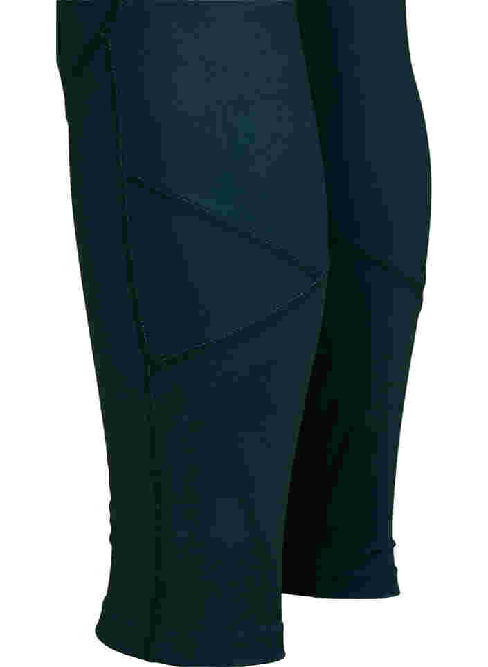 Solid-coloured gym leggings, Scarab, Packshot image number 3