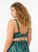 Bikini top with padding and print, Green, Model image number 2