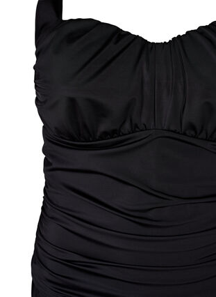 Swimsuit with ruched details, Black, Packshot image number 2