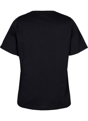 T-shirt in organic cotton with studs , Black Star , Packshot image number 1