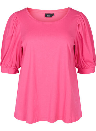 Cotton blouse, Fandango Pink, Packshot image number 0